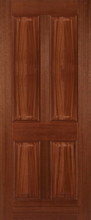 4 Panel Hardwood External Door 