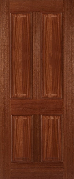 4 Panel Hardwood External Door