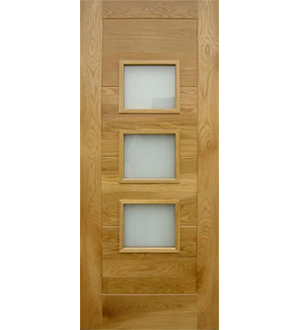 Contemporary Oak Arta Part L External Door