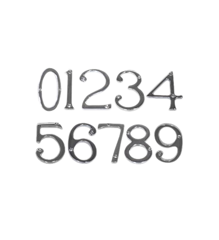 Numerals Polished Chrome