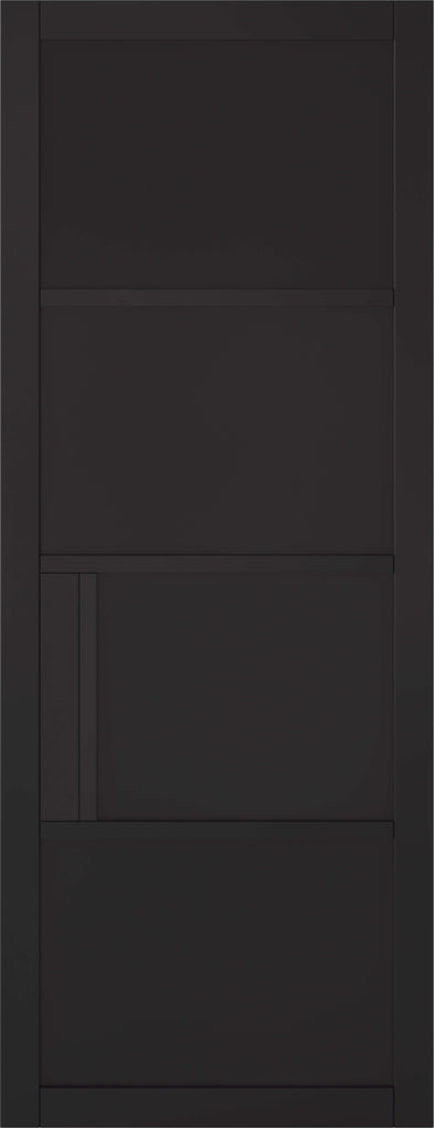 Black Chelsea 4 Panel Pocket Door System