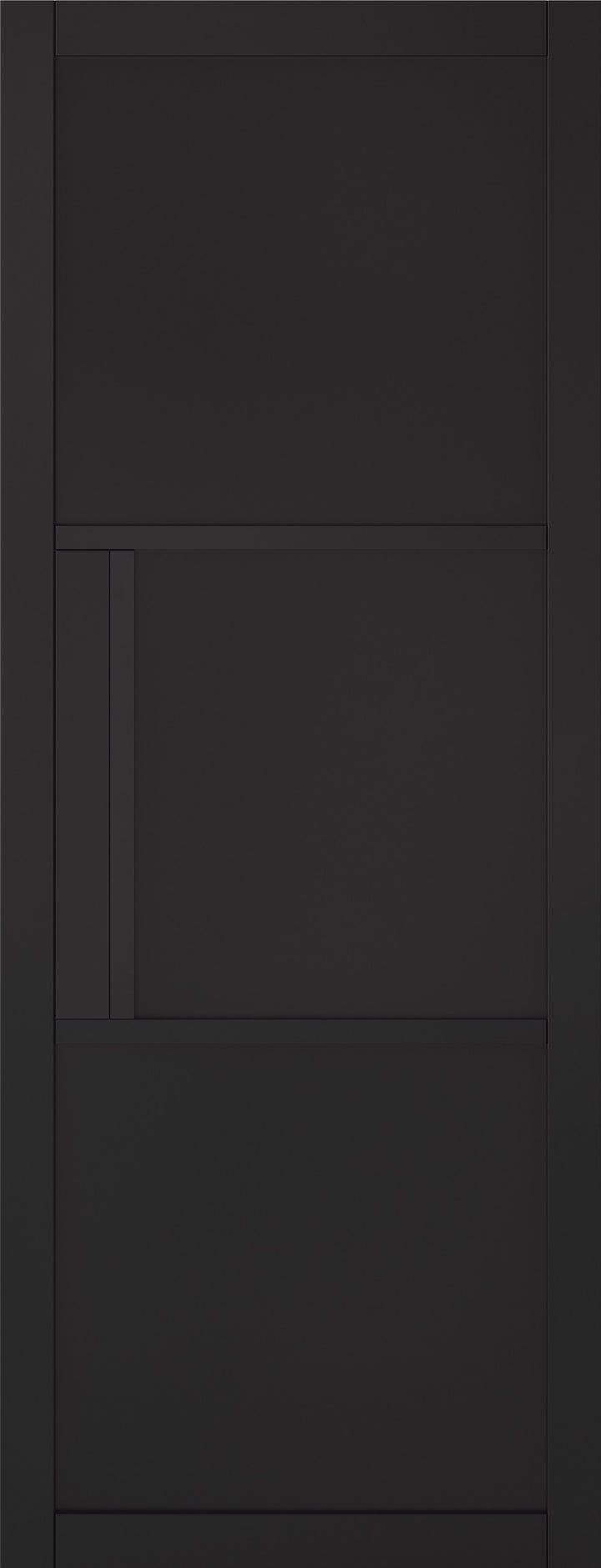 Black Tribeca 3 Panel Pocket Door System