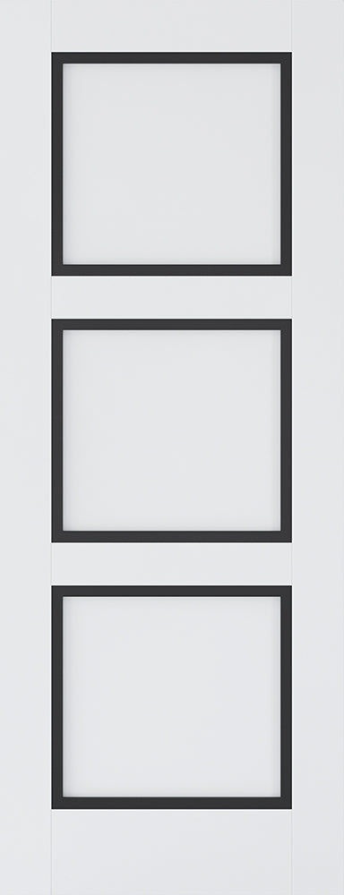 Luxemburg White and Black Internal Door