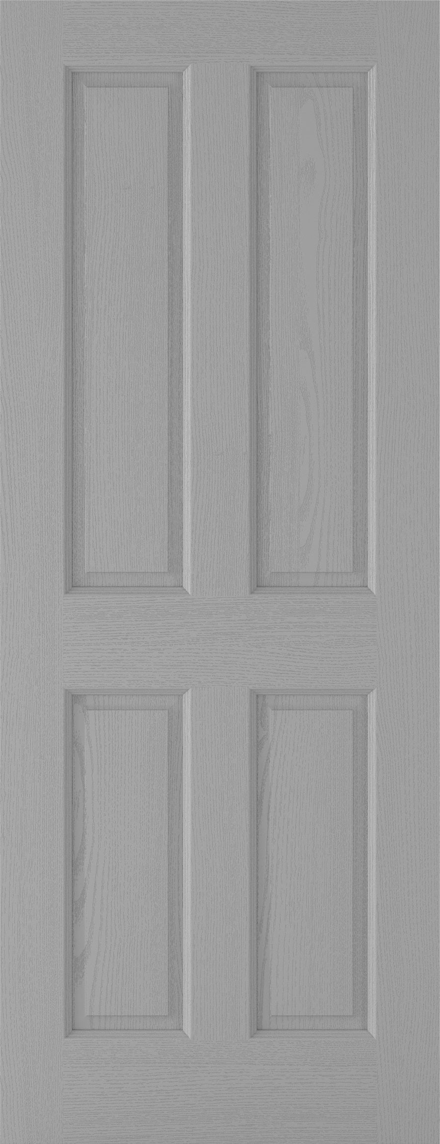Textured 4 Panel Grey Door Fire Rated FD30 Grey Textured Fire Door