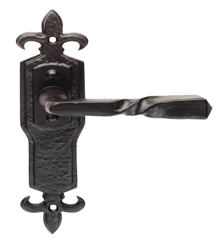Barley Twist Lever on Gothic Backplate