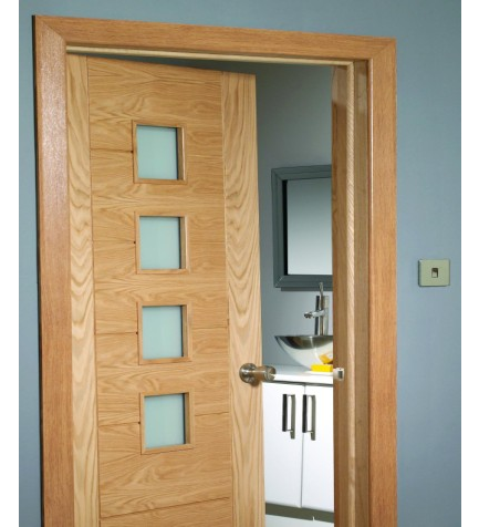 Modern Profile Oak Architrave Single Door