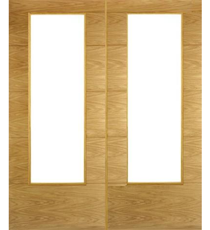 Contemporary Oak 7503 Door Pair