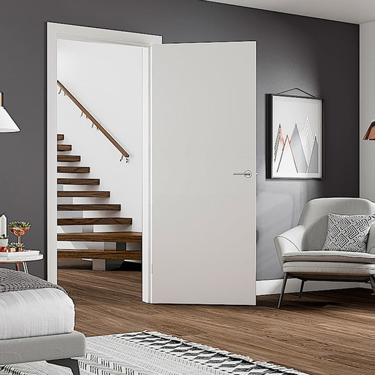 Custom Made Fire Door White Flush FD30