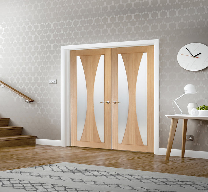 Verona Oak Internal Door Pair