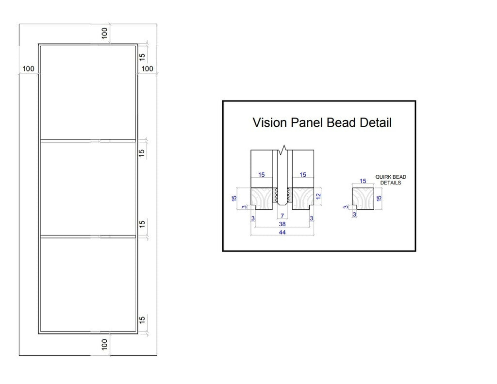 Industrial Style Extra Slim 3L Fire Door