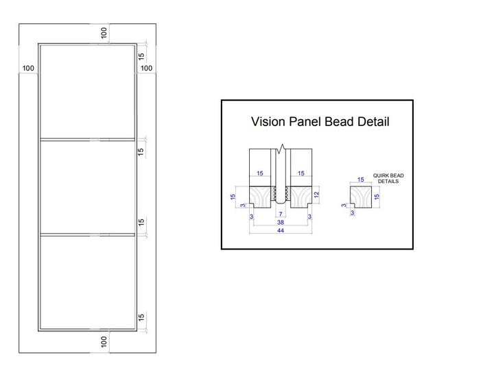 Industrial Style Extra Slim 3L Fire Door