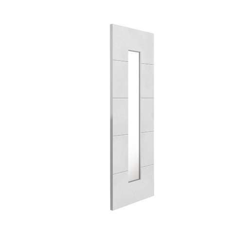 Moulded Horizontal 4 Line Clear Glazed Internal Door