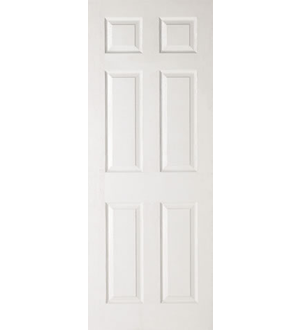 White Moulded Smooth 6P Square Top Internal Door