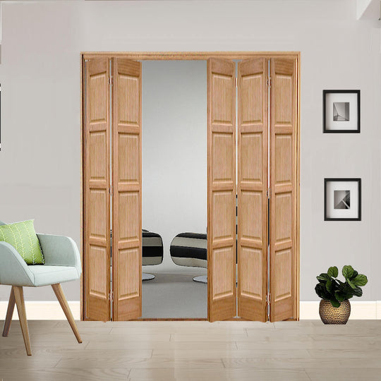 5 Leaf Oak Bardsley 4 Panel Bi-Folding Set