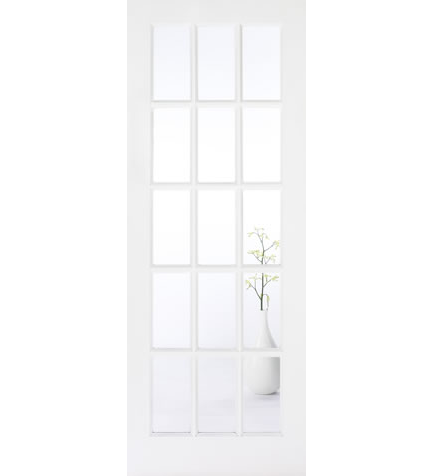 Buy Solid White SA15 Clear Glazed | Emerald Doors