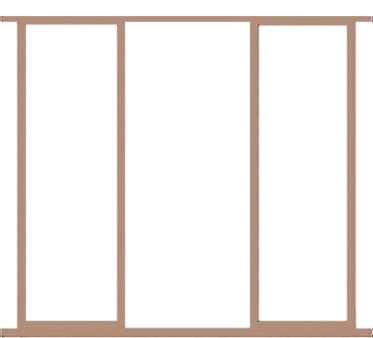 Hardwood 23" Sidelight Frame Kit Door Height 78"