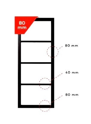 Custom Made W8036 Slimstile 80mm Industrial Style Door 