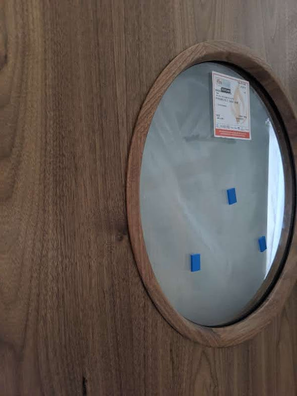 Walnut Porthole Door