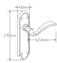 Aubetin Lever On Backplate Latch