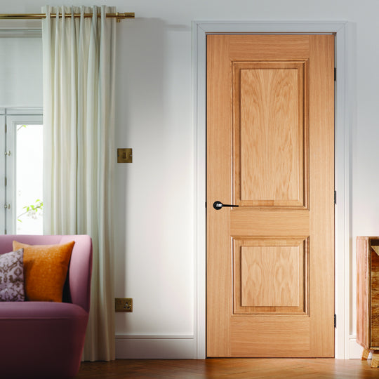 Arnhem 2 Panel Fire Door Fully Finished