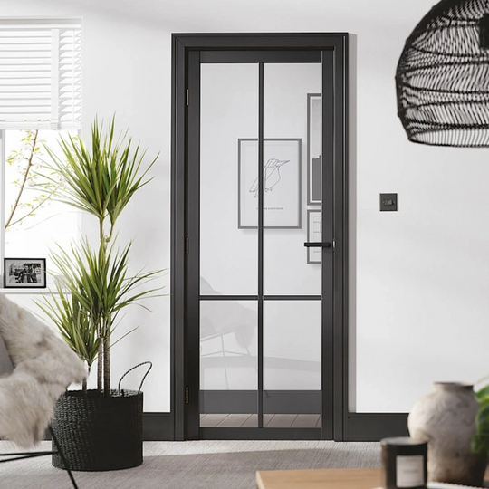 Black Liberty 4L Custom Made Industrial Style Door