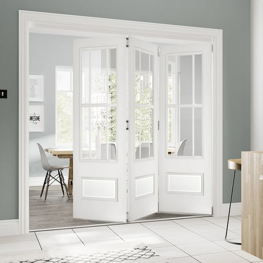 Canterbury White Clear Glazed Room Divider