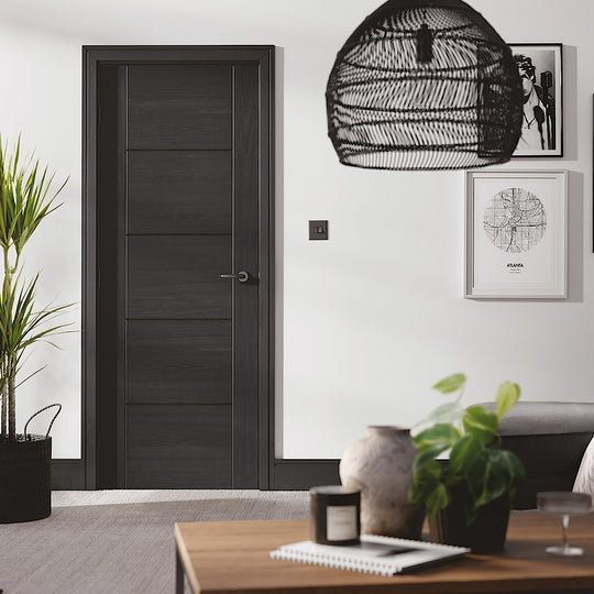 Charcoal Black Vancouver 5P Internal Door
