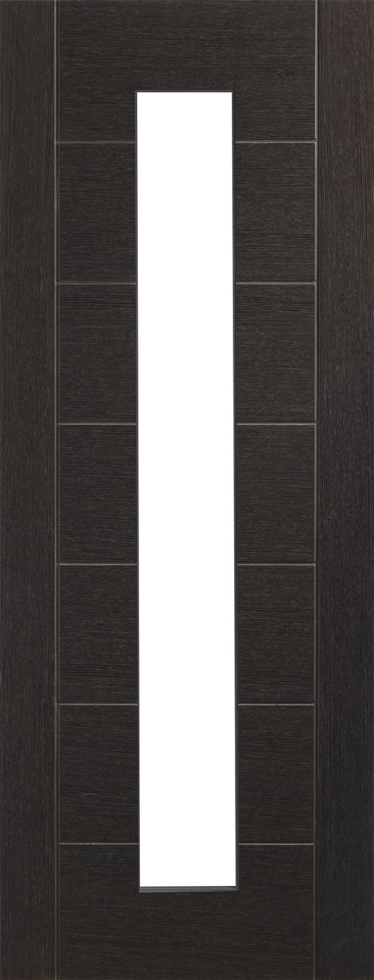 Dark Grey Palermo Door with Clear Glass