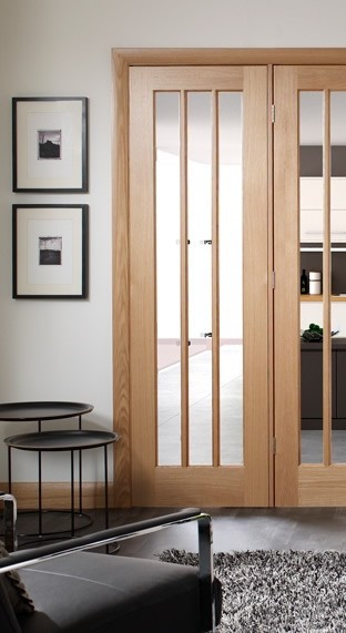 Sliding French Doors with Worcester Glazed Doors 