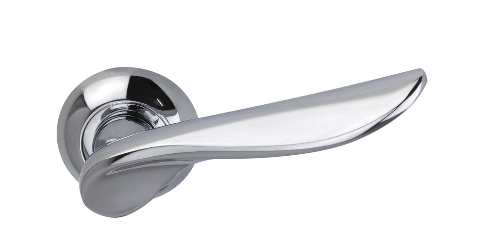 Juliette Lever on Round Rose Polished Chrome