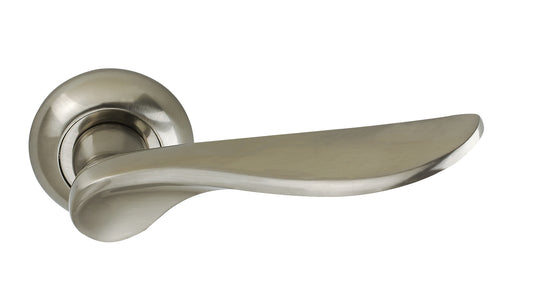Juliette Lever on Round Rose Satin Nickel