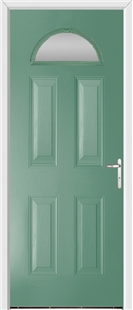Gloucester Forli Green External Glazed Fire Doorset