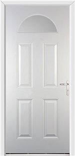 Gloucester White External Glazed Fire Doorset