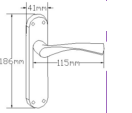 Moselle Lever On Backplate Latch SC