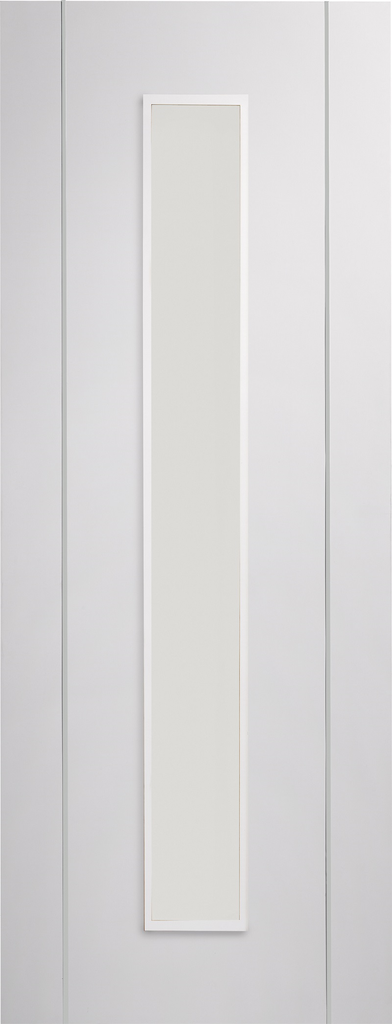 Forli White Door with Clear Glass