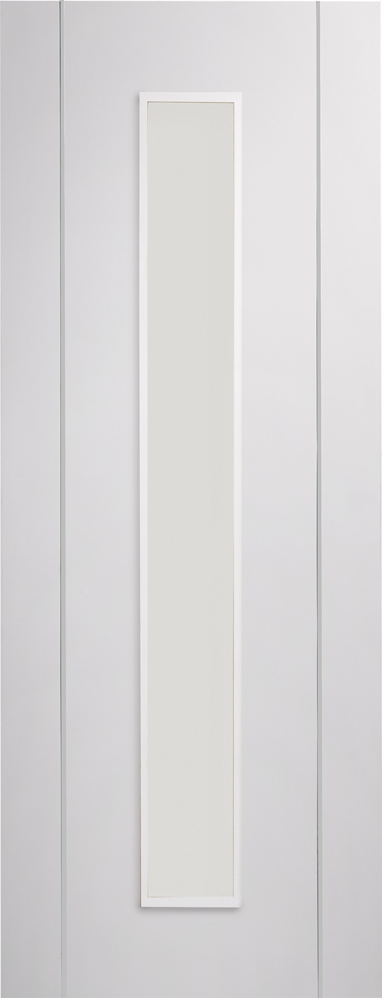 Forli White Door with Clear Glass