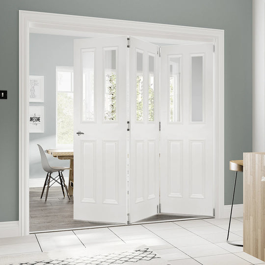 Rochester White Clear Glazed Room Divider