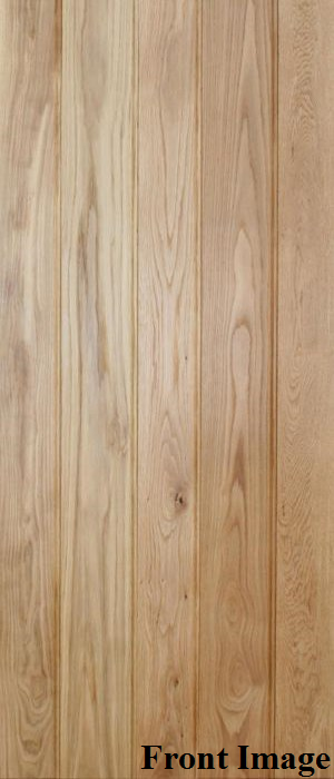Solid Oak Button Bead Ledged Door