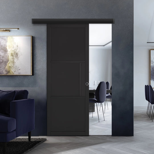 Tribeca 3 Panel Sliding Door Set with Pelmet