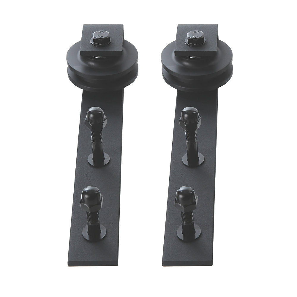 Matt Black Double Door Sliding Track for Double Doors 