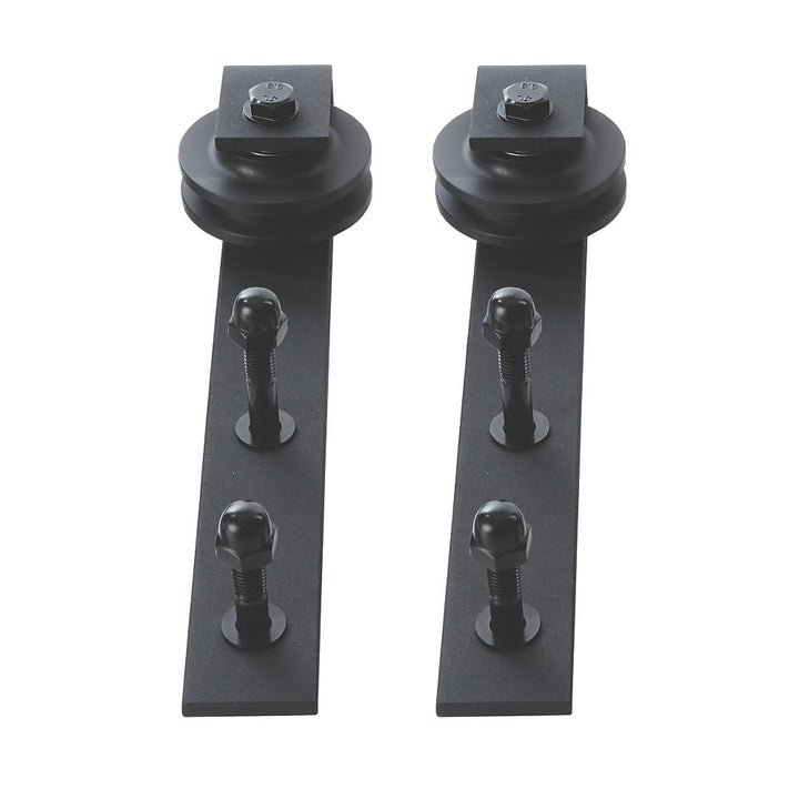 Matt Black Double Door Sliding Track for Double Doors 