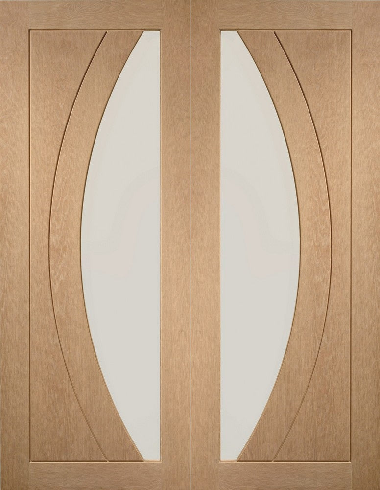 Sliding Salerno French Doors with Pattern 10 Glazed Panels
