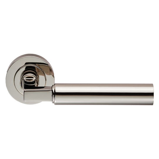Amiata Lever On Rose Polished Nickel