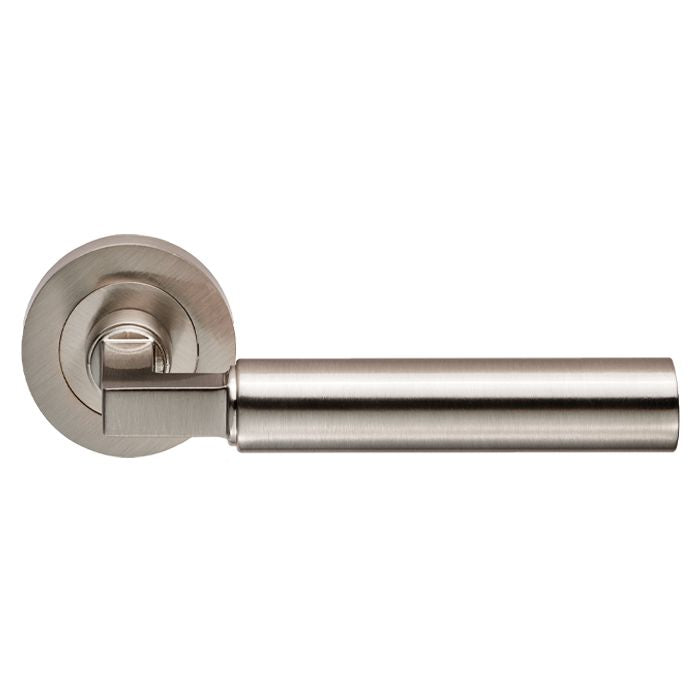 Amiata Lever On Rose Satin Nickel 