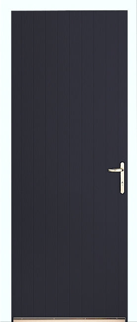 Anthracite Tongue and Groove External Fire Door Set