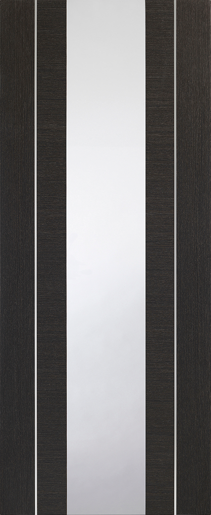 Forli Dark Grey Internal Door Clear Glazed
