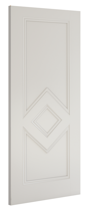 Ascot internal white primed door ANGLE