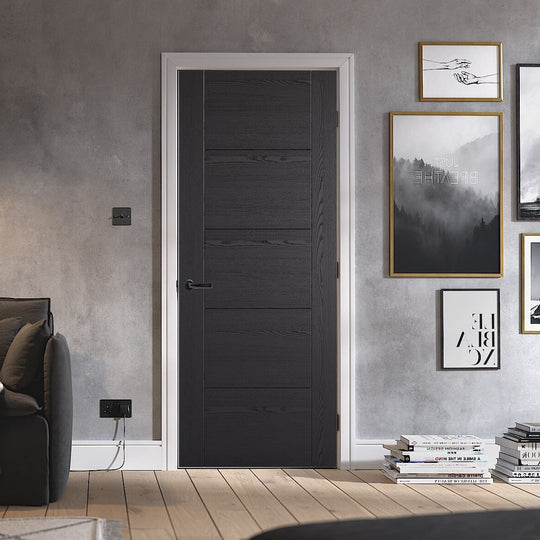 Black Ash Vancouver Laminate Internal Fire Door