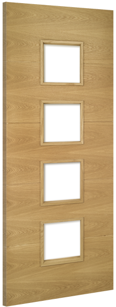 Augusta Oak Glazed Fire Door