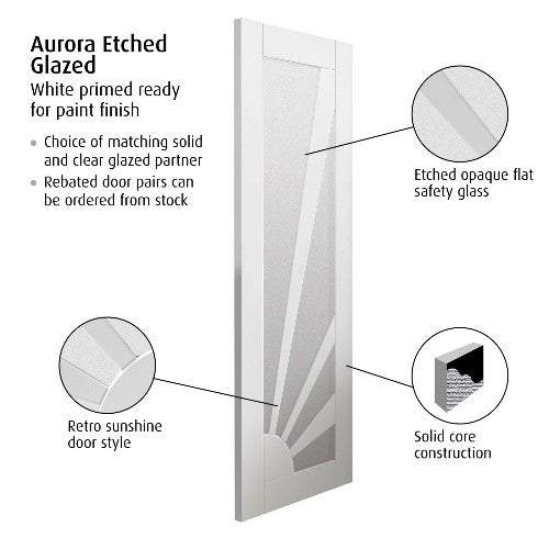 Calypso Aurora Obscure Glazed Internal Door 